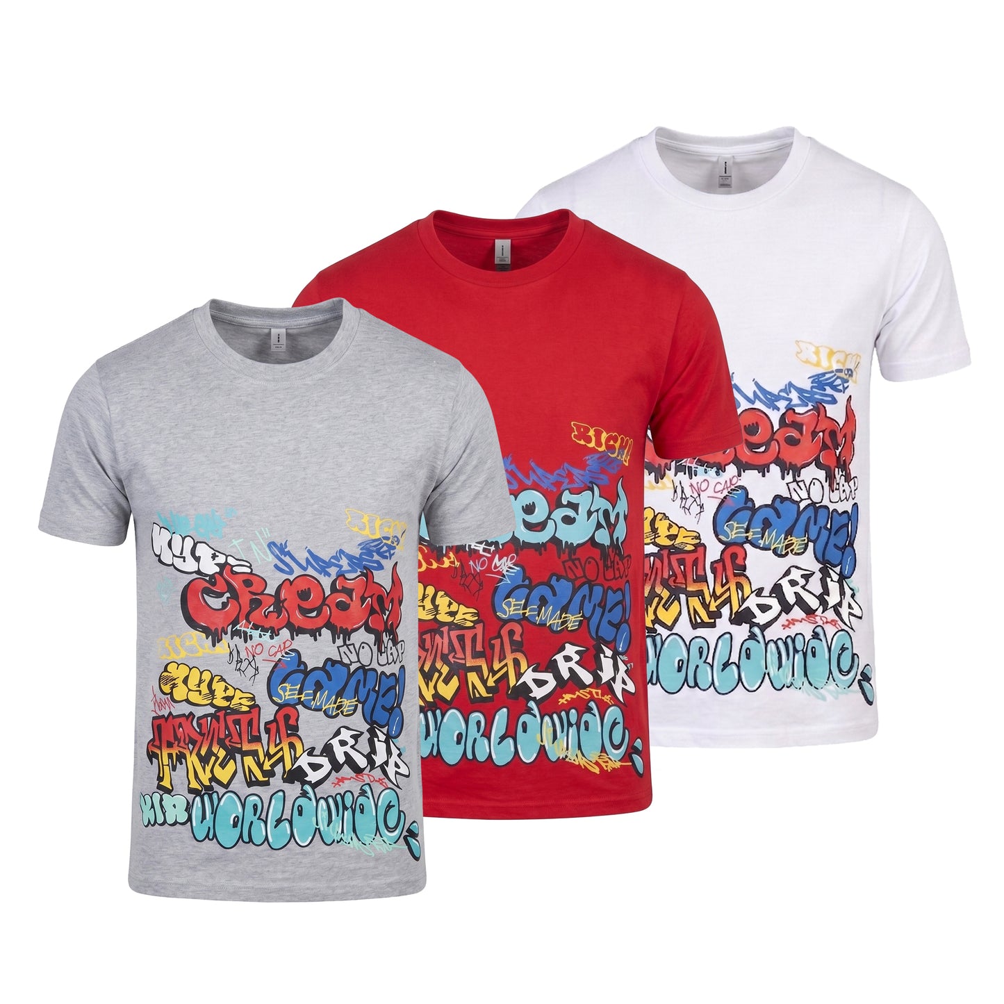 Graffiti 3-Pack T-Shirts - 200 GSM