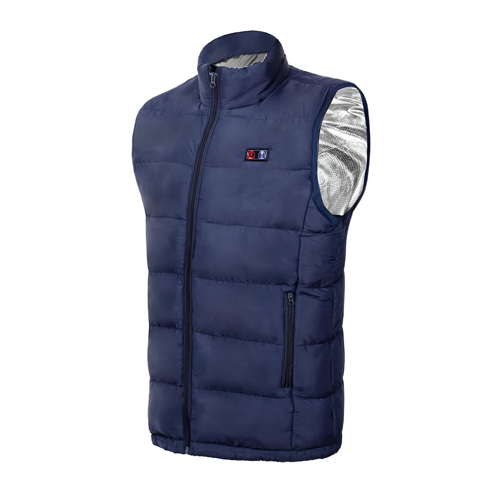 9 Heated Vest Zones Electric Heated Jackets Men Women Sportswear Heated Coat Graphene Heat USB.