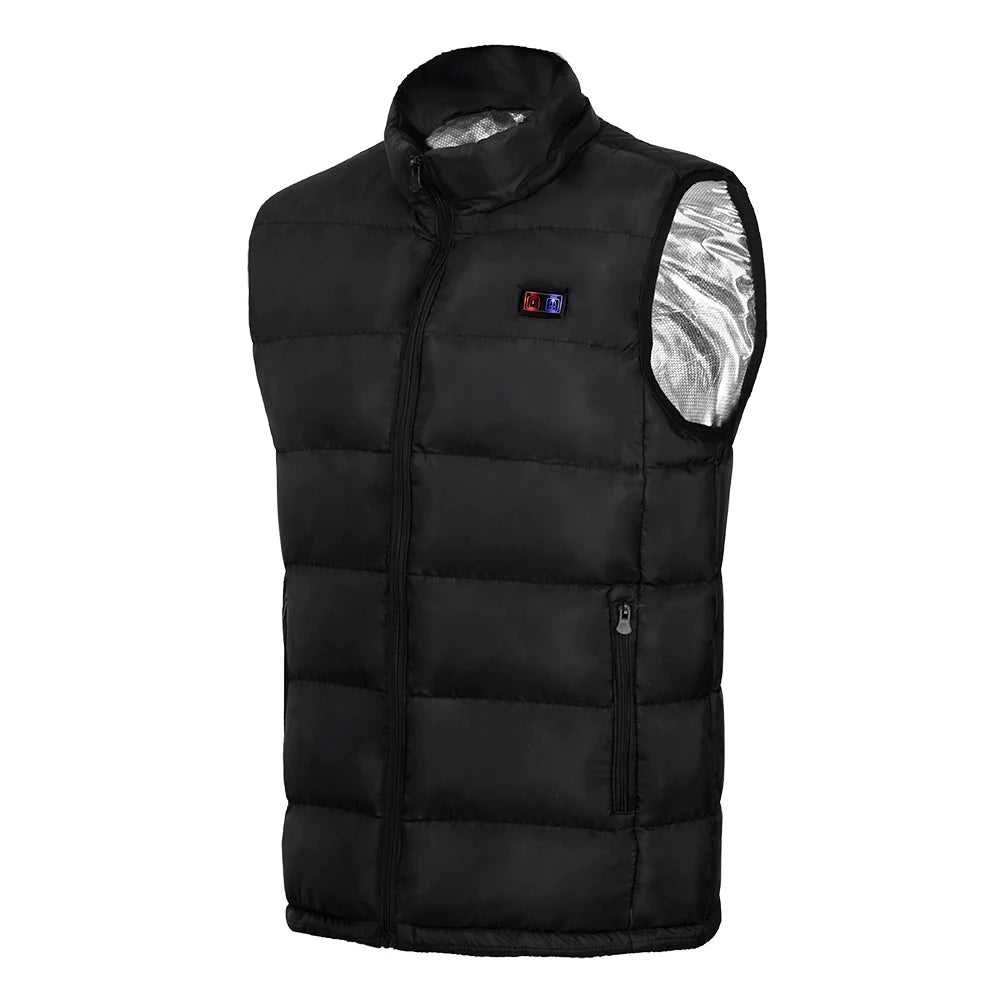 9 Heated Vest Zones Electric Heated Jackets Men Women Sportswear Heated Coat Graphene Heat USB.
