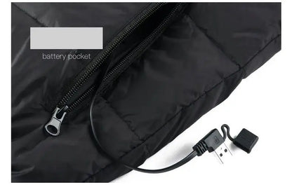9 Heated Vest Zones Electric Heated Jackets Men Women Sportswear Heated Coat Graphene Heat USB.